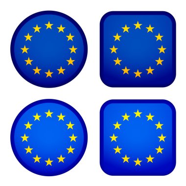 EU flags clipart