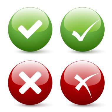 check mark buttons clipart