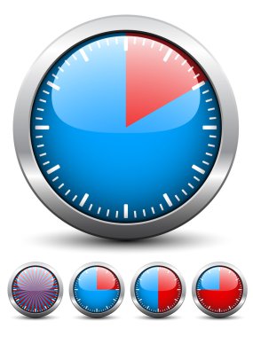 timer - easy change time every one minute clipart