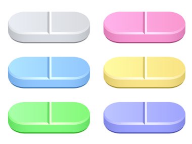 colored tablets clipart