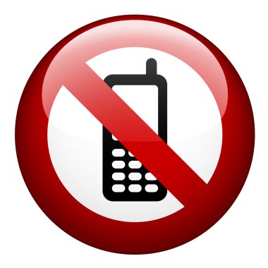 no phone mark clipart