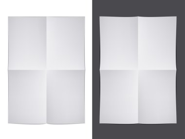 white folded paper clipart