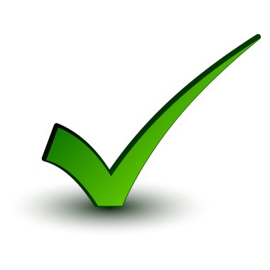 green positive checkmark clipart