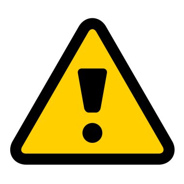 warning sign clipart