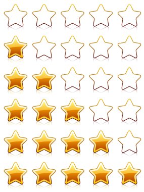 rating stars clipart