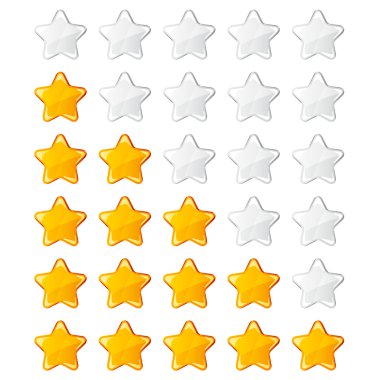 yellow shiny rating stars clipart