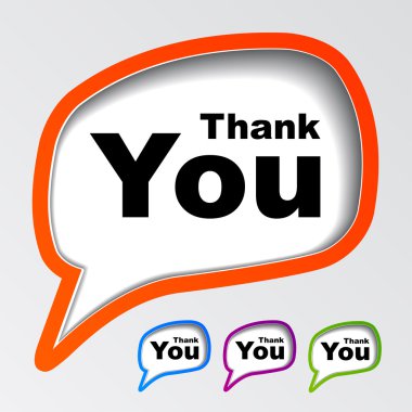 speech bubbles thank you clipart