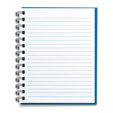 blank lined notebook clipart