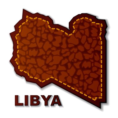 deri Libya Cumhuriyeti haritası