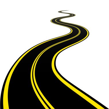 winding road clipart