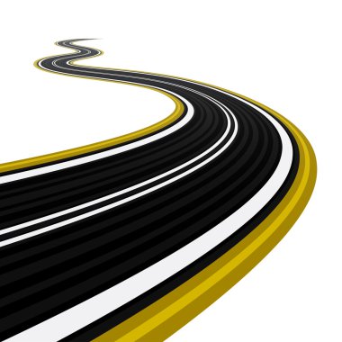 winding road clipart