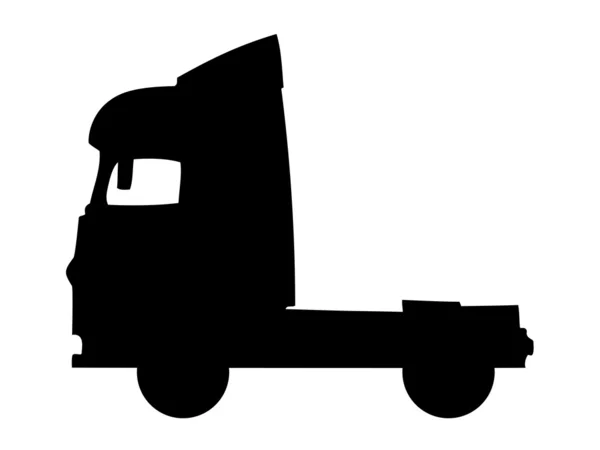 Силуэт грузовика — стоковый вектор