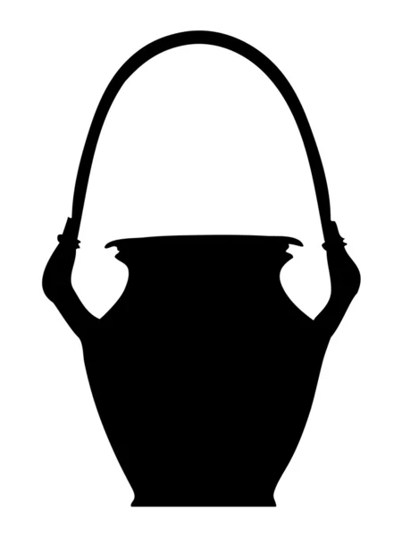 Силуэт глиняного горшка — стоковый вектор