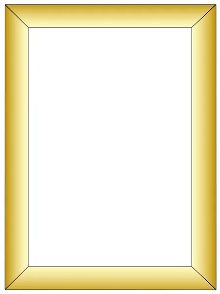 Marco de oro simple — Vector de stock