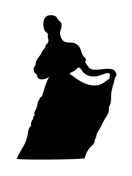 Dame silhouet — Stockvector