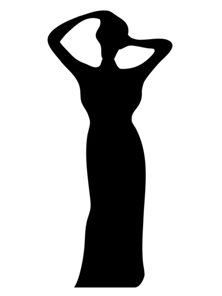 stock vector Lady silhouette