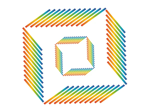 抽象的な虹パターン — ストックベクタ