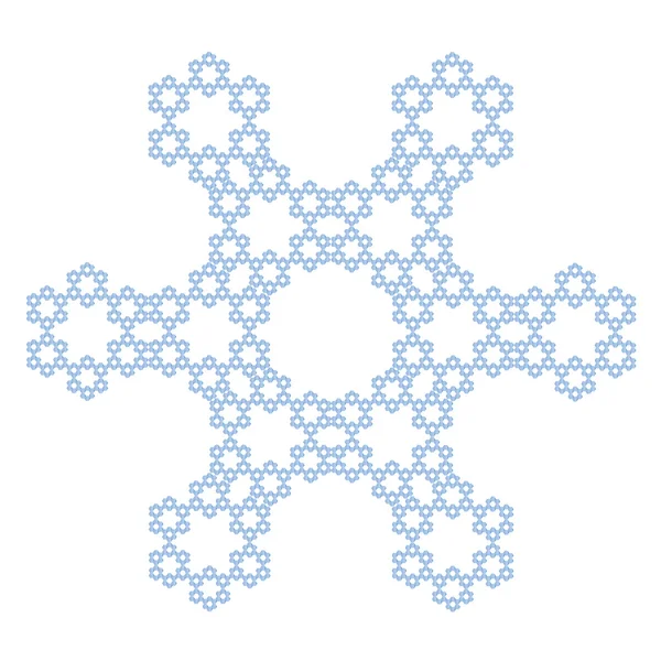 Crystal snowflake — Stock Vector