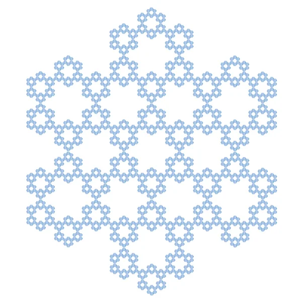 Fiocco di neve cristallo — Vettoriale Stock