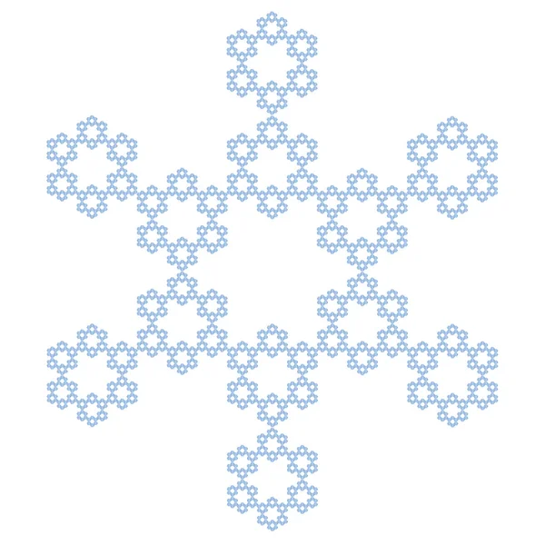 Kristallen sneeuwvlok — Stockvector
