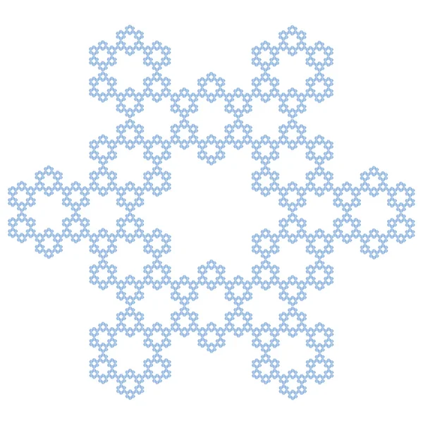 Crystal snowflake — Stock Vector