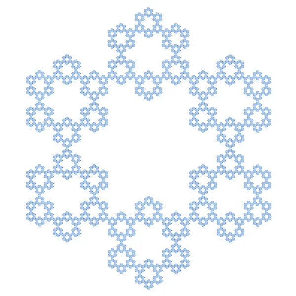 Fiocco di neve cristallo — Vettoriale Stock