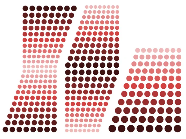 赤のデザイン要素 — ストックベクタ