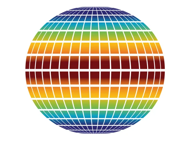 Globo arcobaleno — Vettoriale Stock
