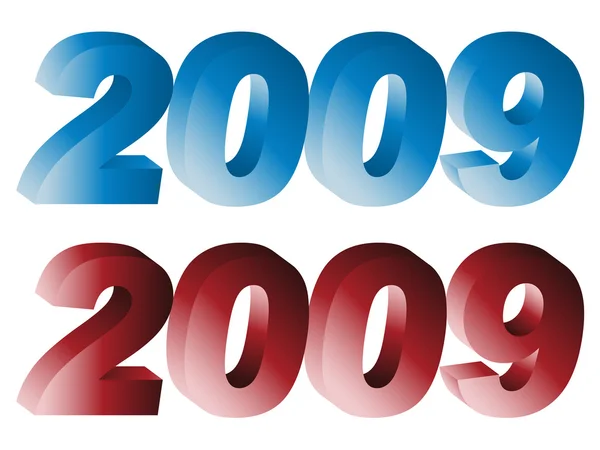 3D αριθμό 2009 — Διανυσματικό Αρχείο