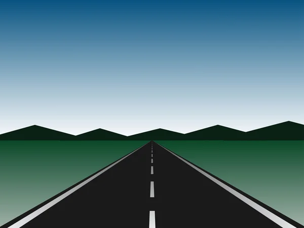 Route vide — Image vectorielle