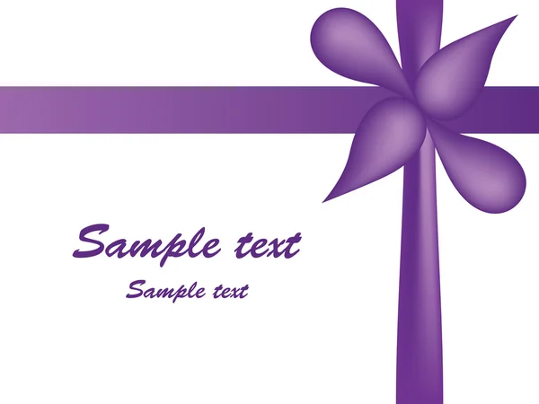 Arc violet et bande — Image vectorielle