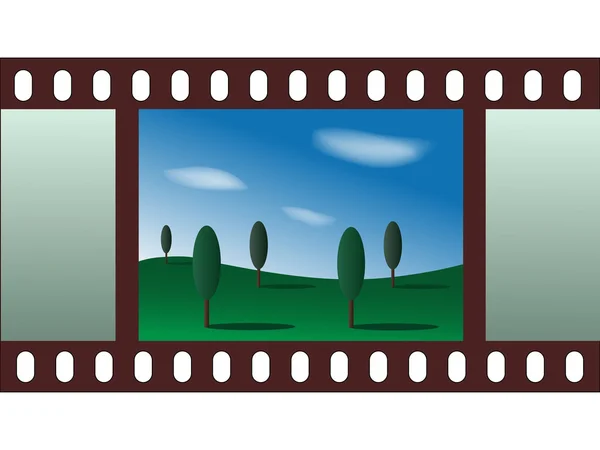 Paysage - bande de film — Image vectorielle
