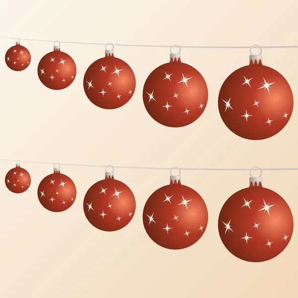 Bolas de Navidad — Vector de stock