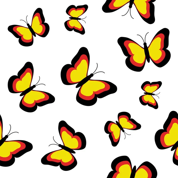 stock vector butterflies seamless