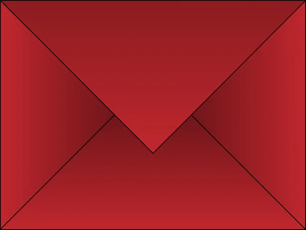 Kırmızı zarf — Stok Vektör