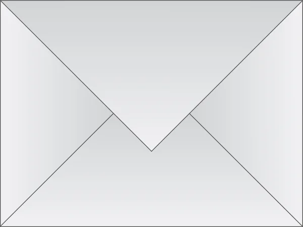 Witte envelop — Stockvector