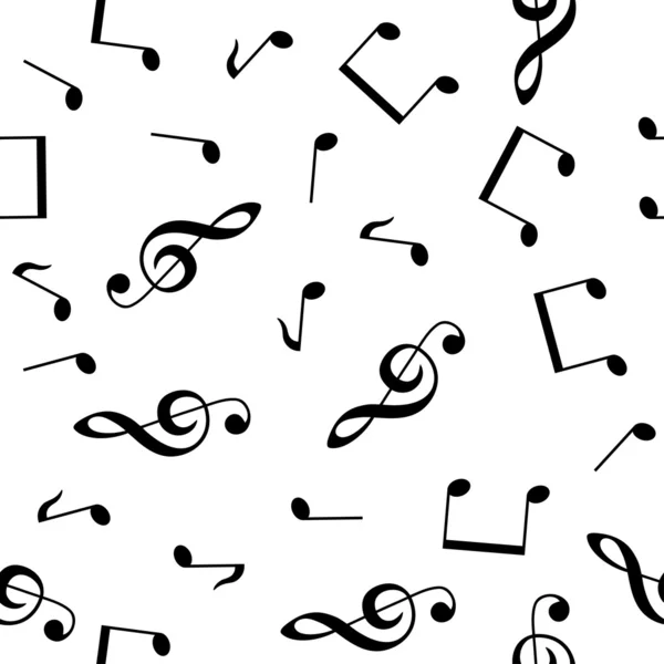 音楽のシームレスな壁紙 — ストックベクタ