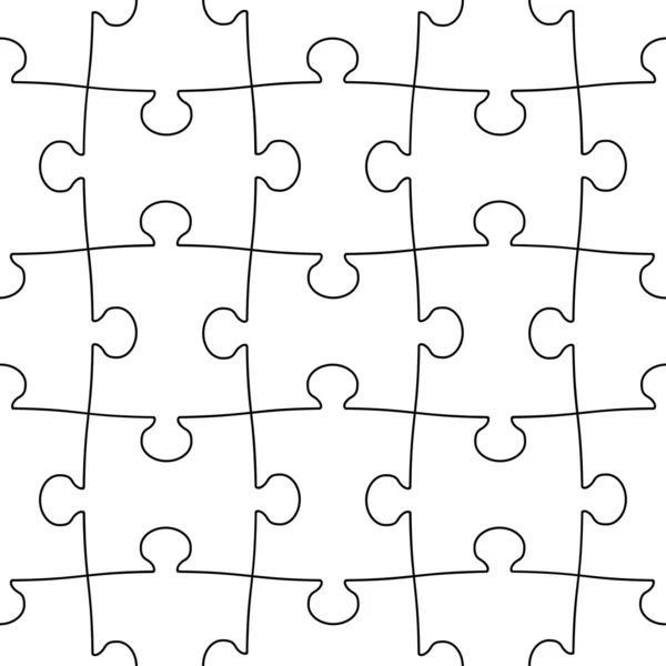 Puzzle transparent sans couture — Image vectorielle