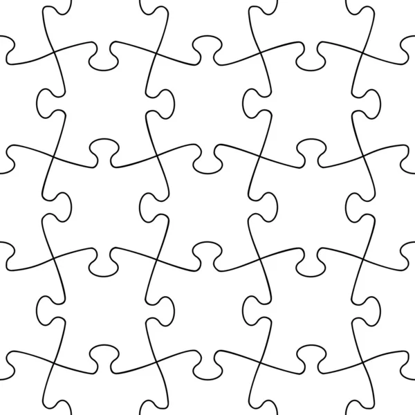 투명 한 원활한 퍼즐 — 스톡 벡터