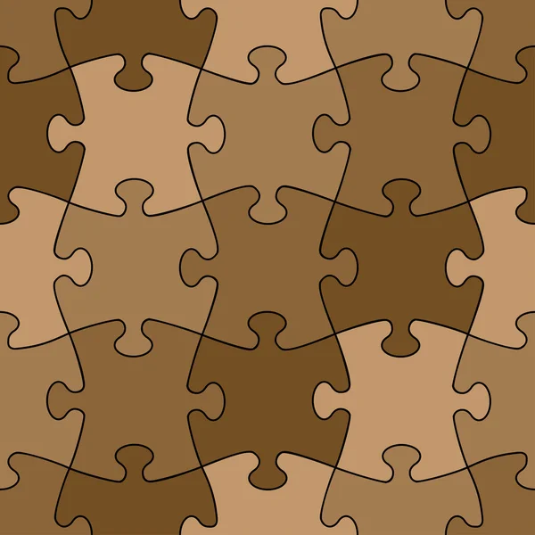 Puzzle senza soluzione di continuità - facile cambiare colore — Vettoriale Stock