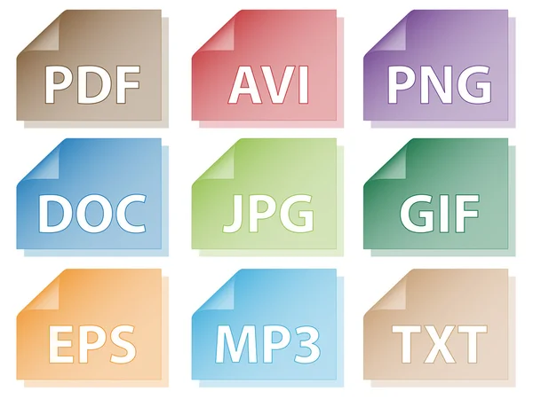 Icônes de document — Image vectorielle