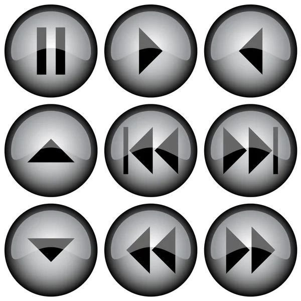 Blanka knappar — Stock vektor