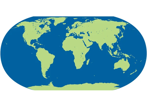 Detaillierte Weltkarte — Stockvektor