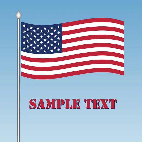 stock vector USA flag