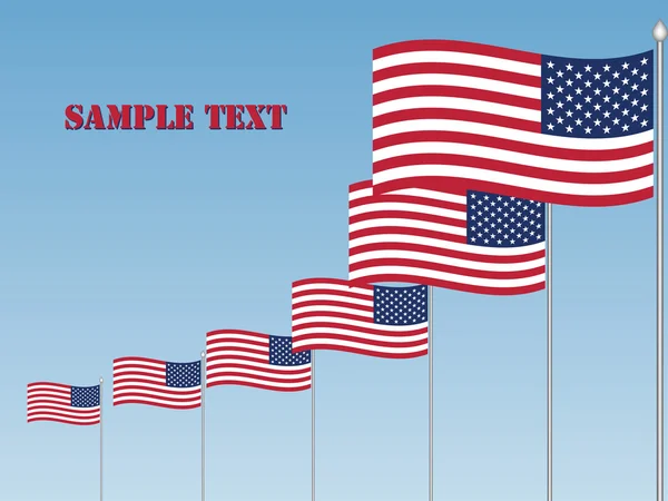 США прапори — стоковий вектор
