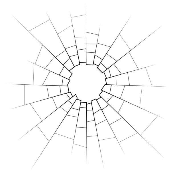 Rozbité sklo — Stockový vektor