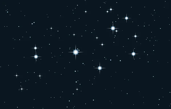 明星的银河-昴宿星 — 图库矢量图片
