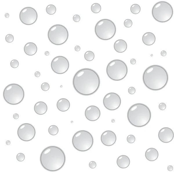 水里的气泡无缝 — 图库矢量图片
