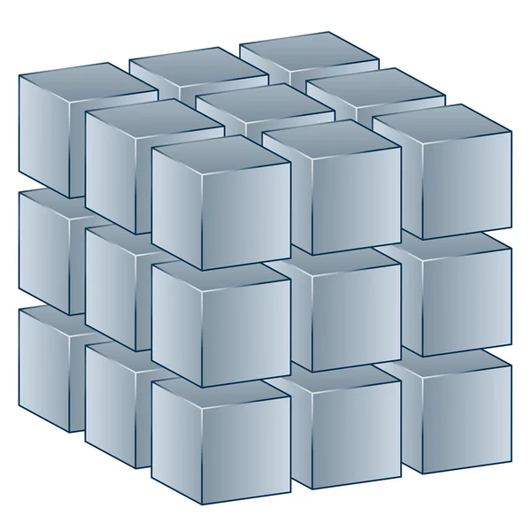 Cubo 3d — Archivo Imágenes Vectoriales