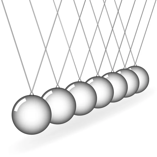 stock vector Newton's cradle